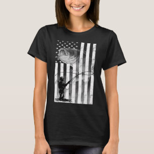 Camiseta Bandera Divertida Hombre Pesca