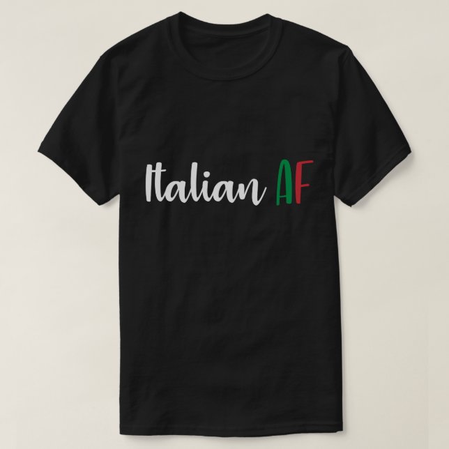 Camiseta Bandera divertida italiana del AF del chiste de la (Diseño del anverso)