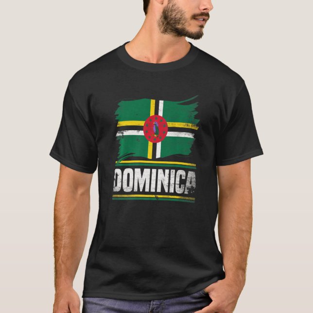 Camiseta Bandera Dominica Dominica (Anverso)