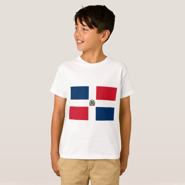 Camiseta Bandera dominicana (Anverso completo)