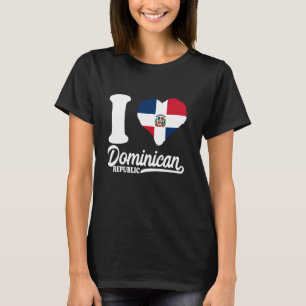 Camiseta Bandera Dominicana Amo República Dominicana Patrio
