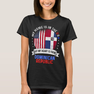 Camiseta Bandera dominicana dominicana de raíces dominican