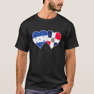 Camiseta Bandera dominicana Honduras Corazón de Honduras Re