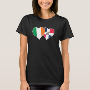 Camiseta Bandera dominicana irlandesa Corazón Irlanda Repúb