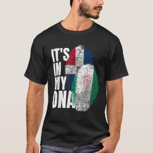Camiseta Bandera Dominicana Y Nigeriana Mezclan El Patrimon