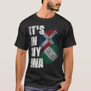 Camiseta Bandera Dominicana Y Nigeriana Mezclan El Patrimon
