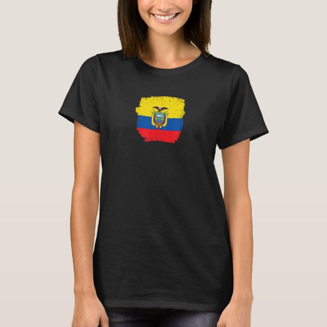 Camiseta Bandera ecuatoriana 2 (Anverso)