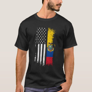 Camiseta Bandera Ecuatoriana Americana Orgullo Ecuador Ee. 