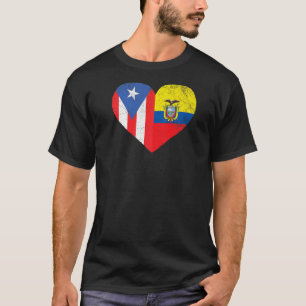 Camiseta Bandera ecuatoriana de Puerto Rico Ecuador H