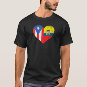 Camiseta Bandera ecuatoriana de Puerto Rico Ecuador H