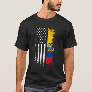 Camiseta Bandera Ecuatoriana Estadounidense Orgullo Hoodie 