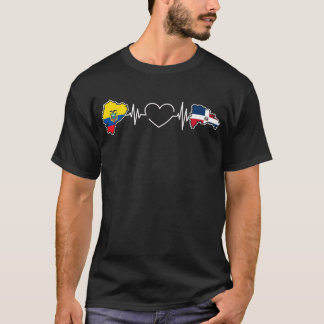 Camiseta Bandera ecuatoriana norteamericana arranca Ecuador