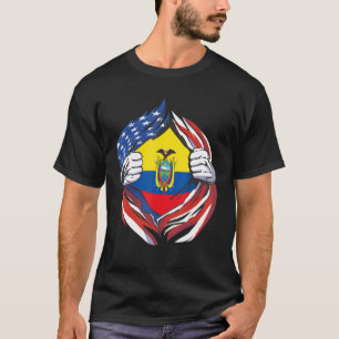 Camiseta Bandera Ecuatoriana Orgullosa De Mi Herencia Ecuat
