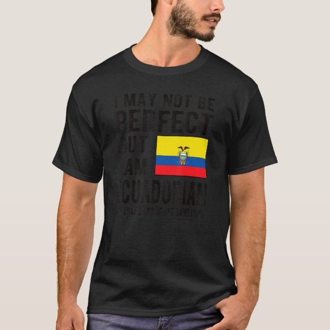 Camiseta Bandera ecuatoriana Patrimonio ecuatoriano Ro ecua (Anverso)