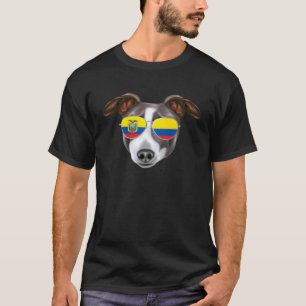 Camiseta Bandera ecuatoriana Perro de Greyhound italiano pa