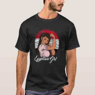 Camiseta Bandera egipcia Chica egipcio
