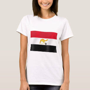 Camiseta Bandera egipcia del balón de fútbol del camello