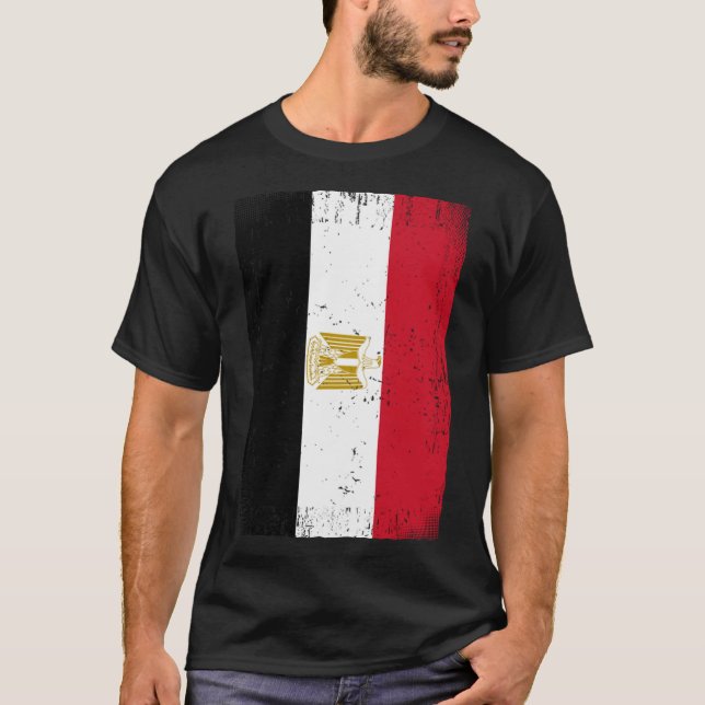Camiseta Bandera egipcia Egipto (Anverso)