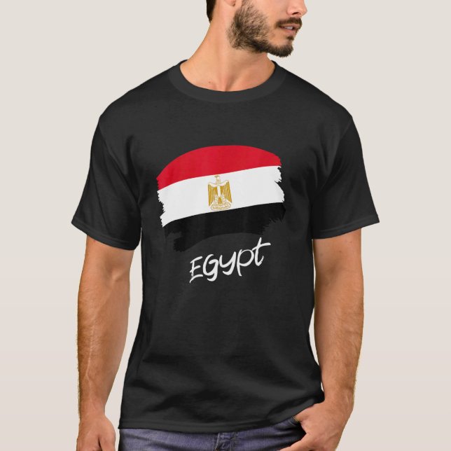 Camiseta Bandera egipcia Egipto (Anverso)