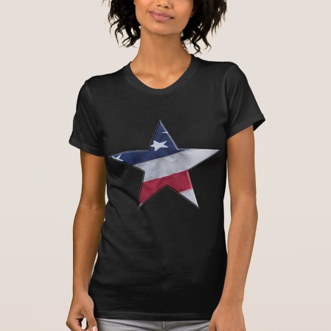 Camiseta Bandera en estrella (Anverso)
