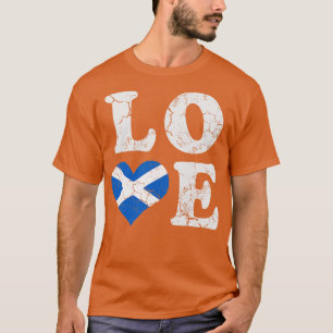 Camiseta Bandera escocesa ama el patrimonio de la familia e