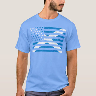 Camiseta Bandera escocesa americana Orgullosa Escocia EE. U