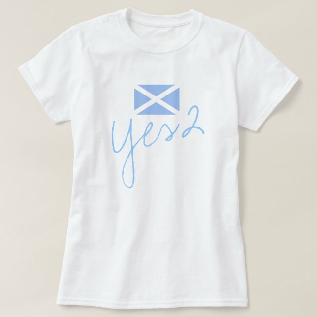 Camiseta Bandera escocesa de la independencia Yes2 Saltire