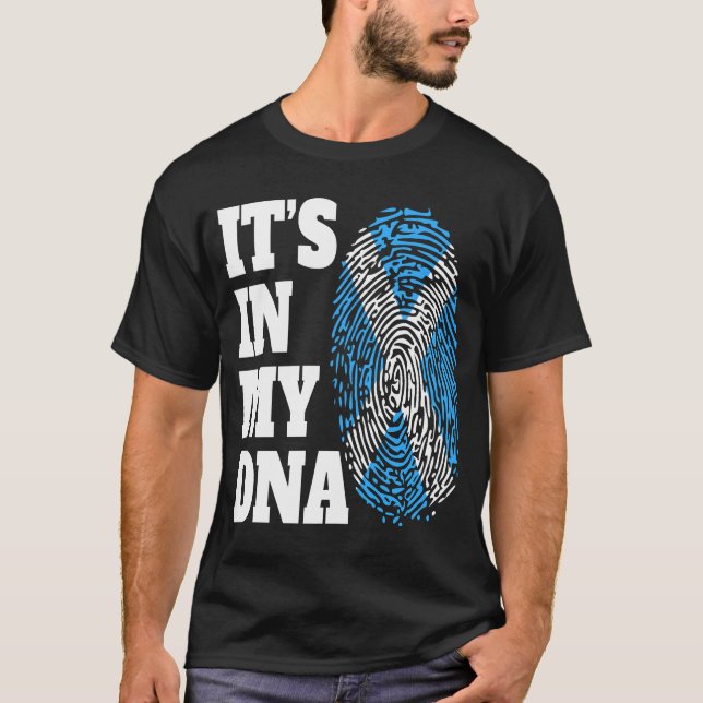 Camiseta Bandera escocesa de mi ADN (Anverso)