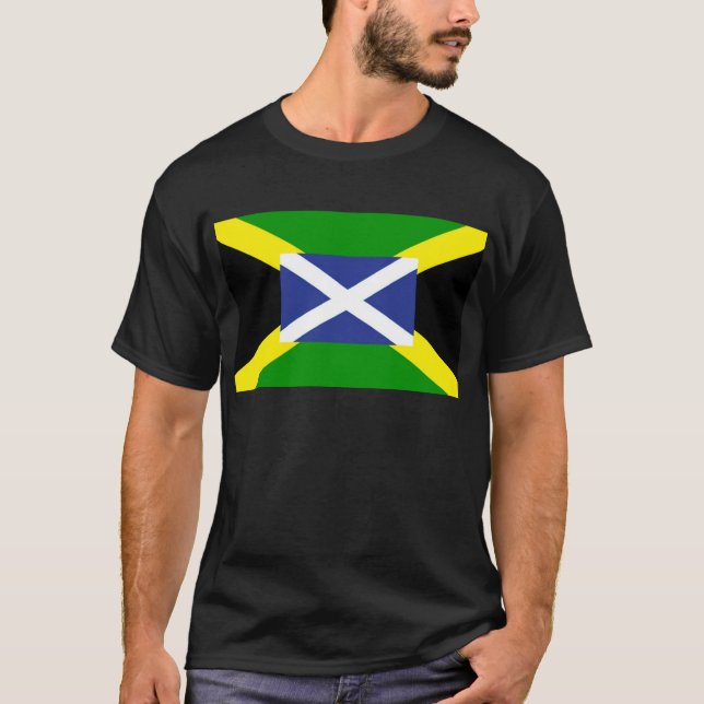 Camiseta Bandera escocesa jamaicana - Jamaica - Escocia (Anverso)