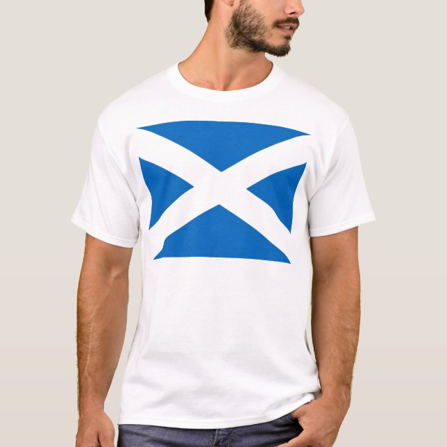 Camiseta Bandera escocesa Saltire (Anverso)