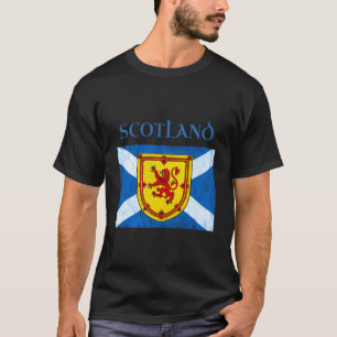 Camiseta Bandera Escocesa Saltire Banner Real Azul De Escoc