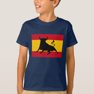 Camiseta Bandera española con toro