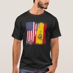 Camiseta Bandera española de media español Vintage España r