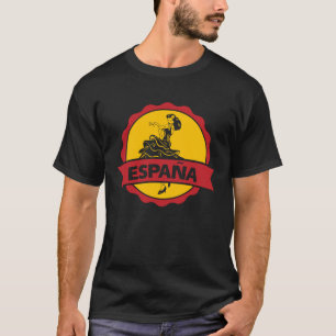 Camiseta Bandera Española Espana España Insignia Flamenco