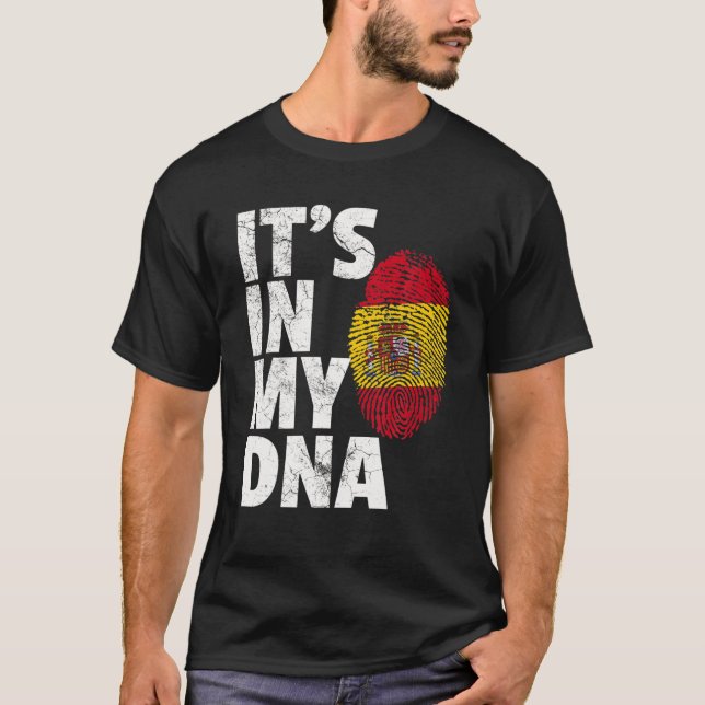 Camiseta Bandera española está en mi regalo de Navidades de (Anverso)