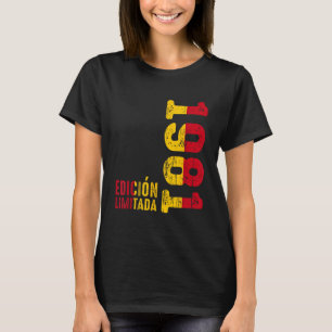 Camiseta Bandera Española Retro 1981 Año 1981 Vintage 1981