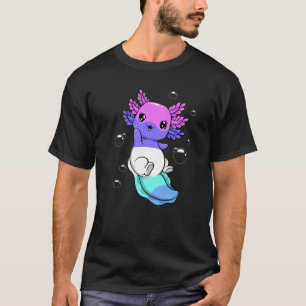 Camiseta Bandera espectrasexual Axolotl Pile Kawaii Spectra