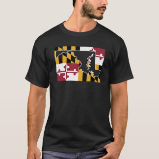 Camiseta Bandera/estado de Maryland (grande)