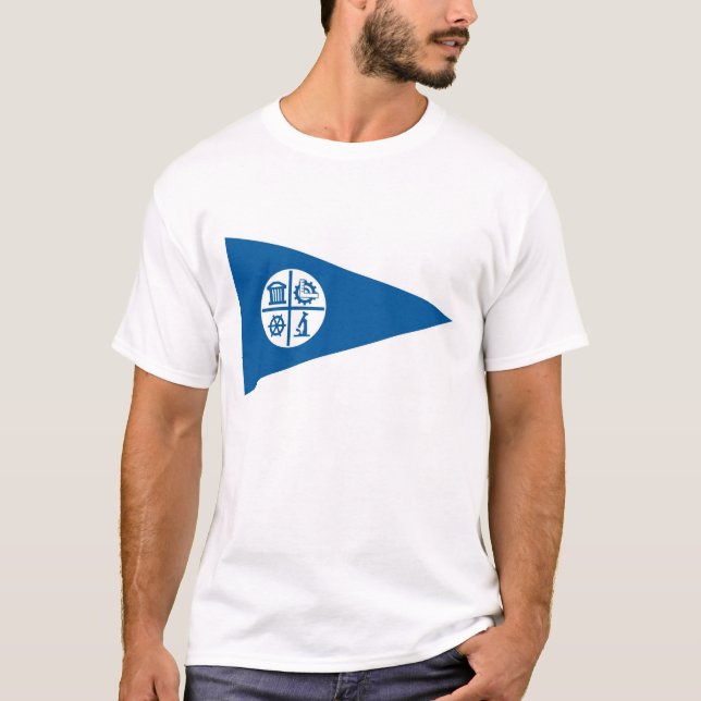 Camiseta bandera Estados Unidos América de la ciudad de (Anverso)