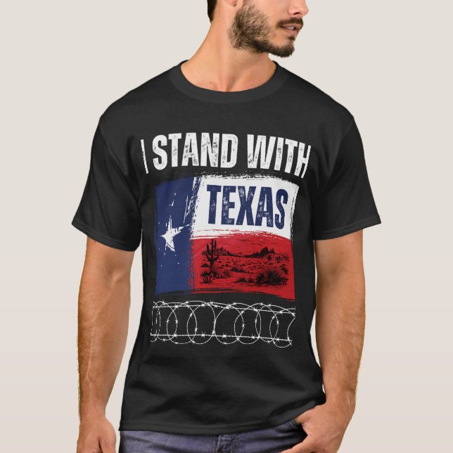 Camiseta Bandera Estados Unidos de Texas con Texas (Anverso)