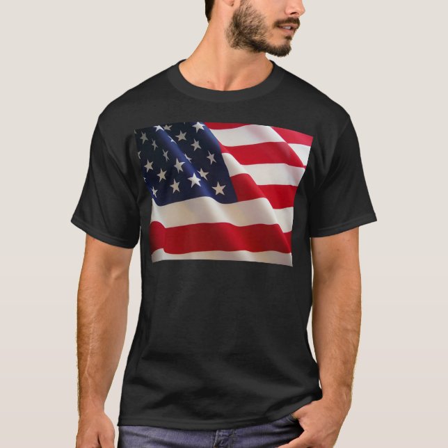 Camiseta Bandera estadounidense (Anverso)