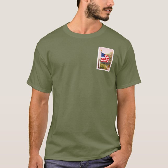 Camiseta Bandera estadounidense (Anverso)