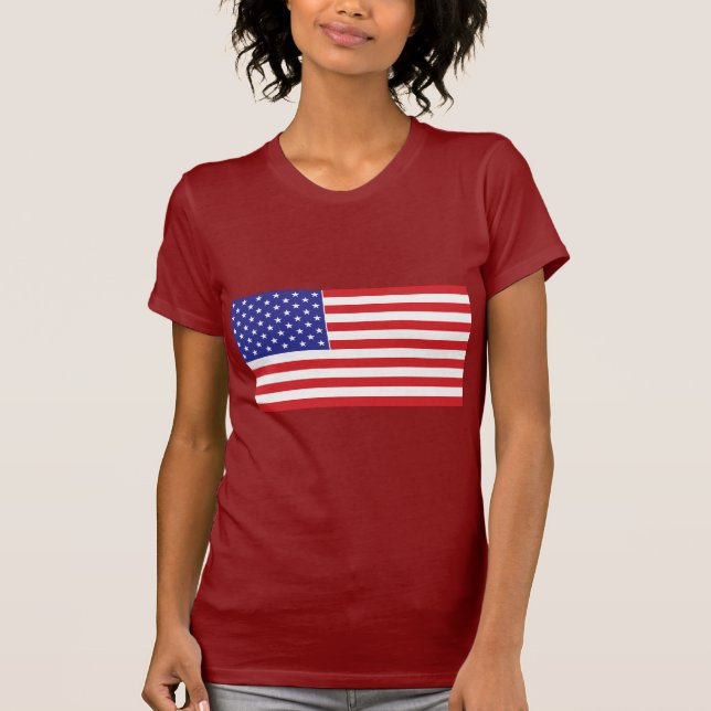 Camiseta Bandera estadounidense (Anverso)