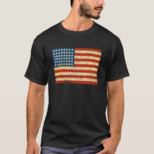 Camiseta Bandera estadounidense (Anverso)