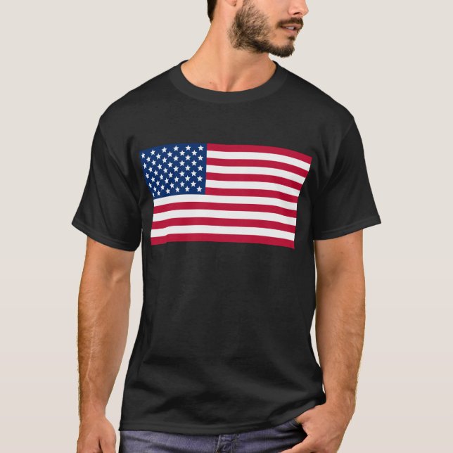 Camiseta Bandera estadounidense (Anverso)