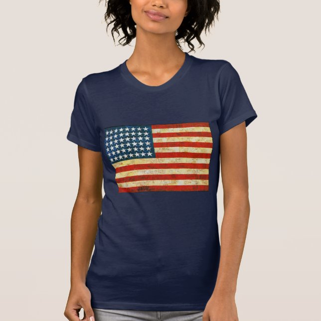 Camiseta Bandera estadounidense (Anverso)
