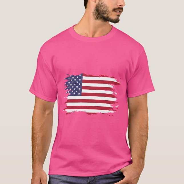 Camiseta Bandera estadounidense (Anverso)