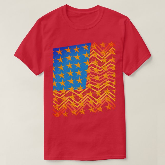 Camiseta Bandera estadounidense (Diseño del anverso)