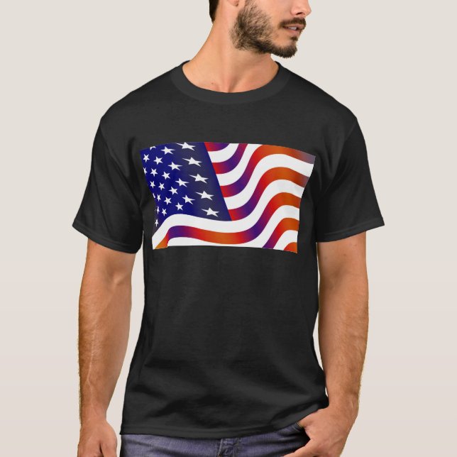 Camiseta Bandera estadounidense (Anverso)