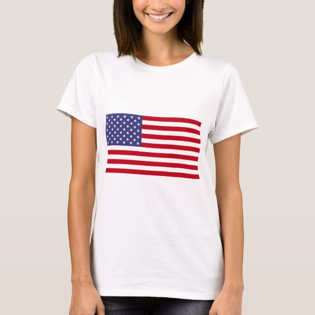 Camiseta Bandera estadounidense (Anverso)